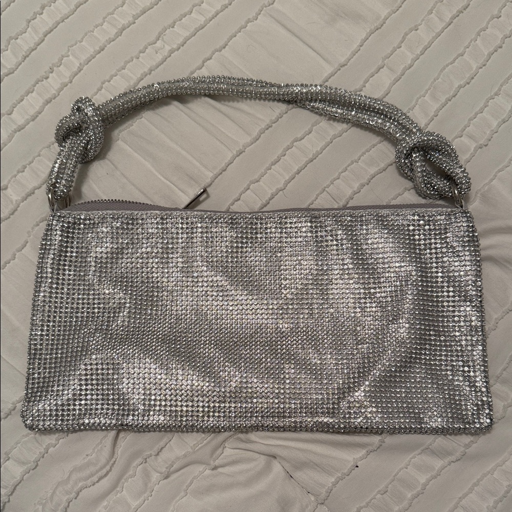 Silver Rhinestone Women's Bag